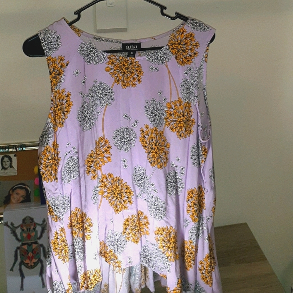 Sleeveless light Purple  ALine Shirt